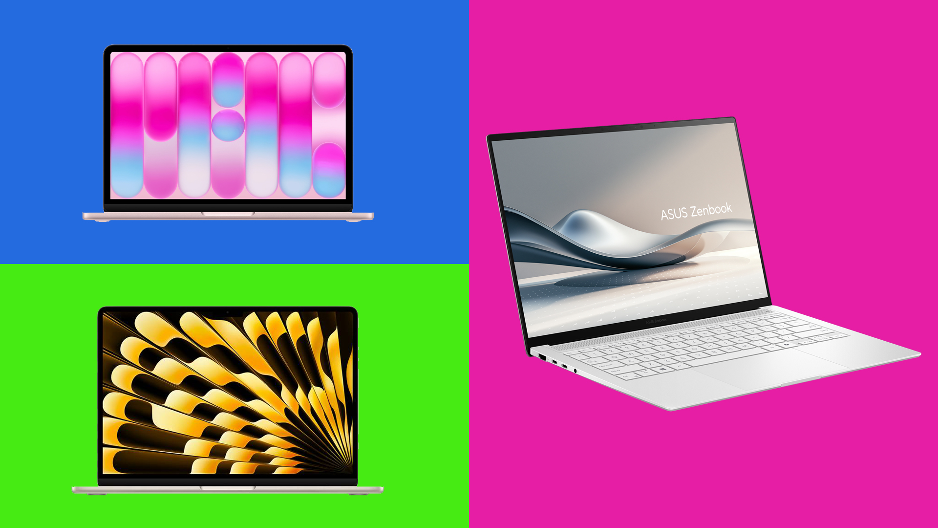 Three of the best laptops for students. 