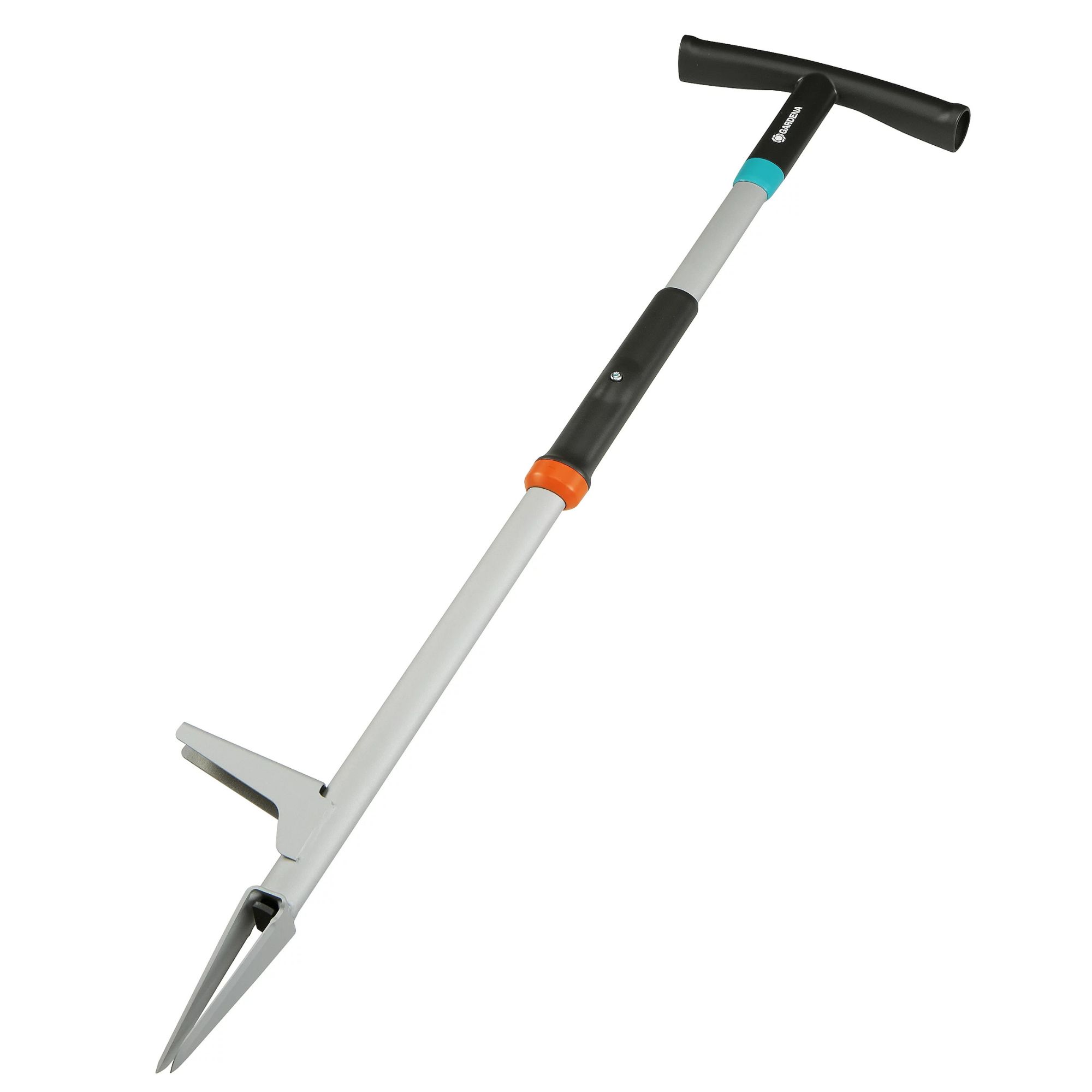GARDENA Weed Puller removing weeds from lawn