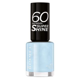 Rimmel 60 Seconds Super Shine Nail Polish in Pillow Talk - blueberry milk nails