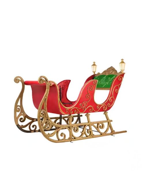 8-ft LED Santa's Sleigh