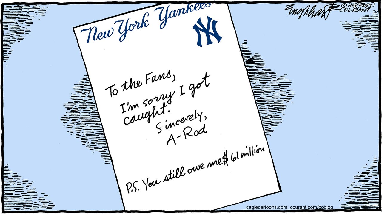 Editorial cartoon U.S. Sports Yankees