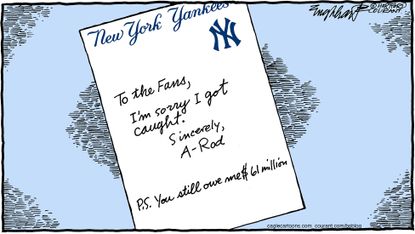 Editorial cartoon U.S. Sports Yankees