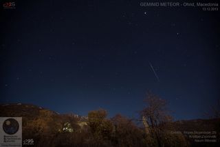 2013 Geminid Meteor Shower Seen in Ohrid, Macedonia