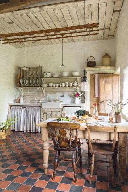 Real home: a rustic cottage beautifully restored using traditional ...