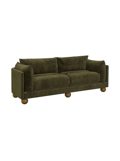 Felix Thicket Aqua Chenille Grande Sofa