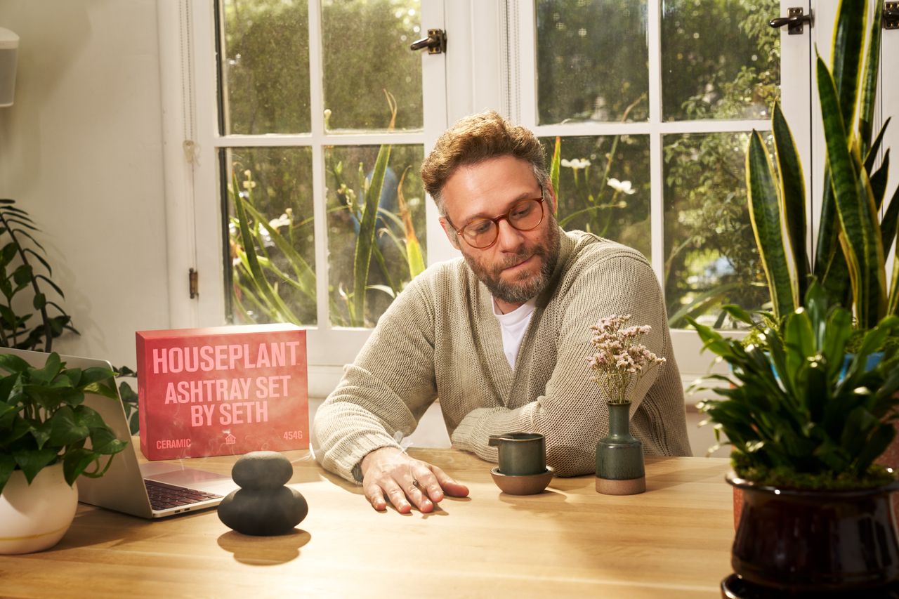 Seth Rogen Houseplant portrait