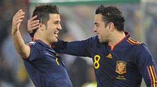 David Villa, Xavi