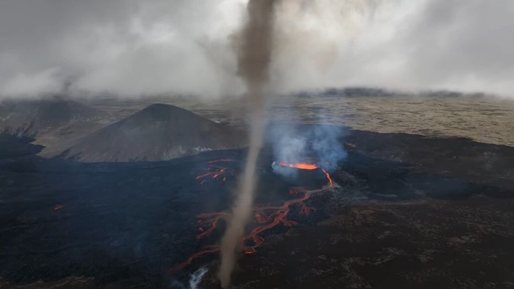 Iceland's newest volcano is now spewing out tornadoes Live Science
