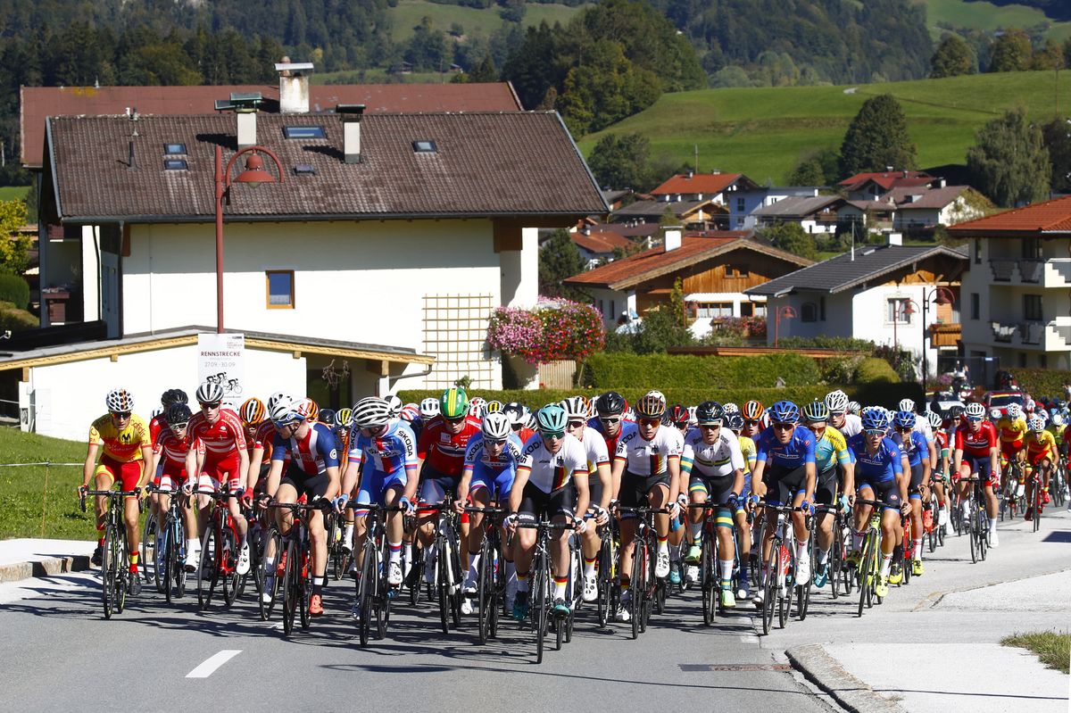 The junior men's road race at the World Championships in Innsbruck