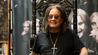 Musician Ozzy Osbourne signs copies of his album "Patient Number 9" at Fingerprints Music on September 10, 2022 in Long Beach, California