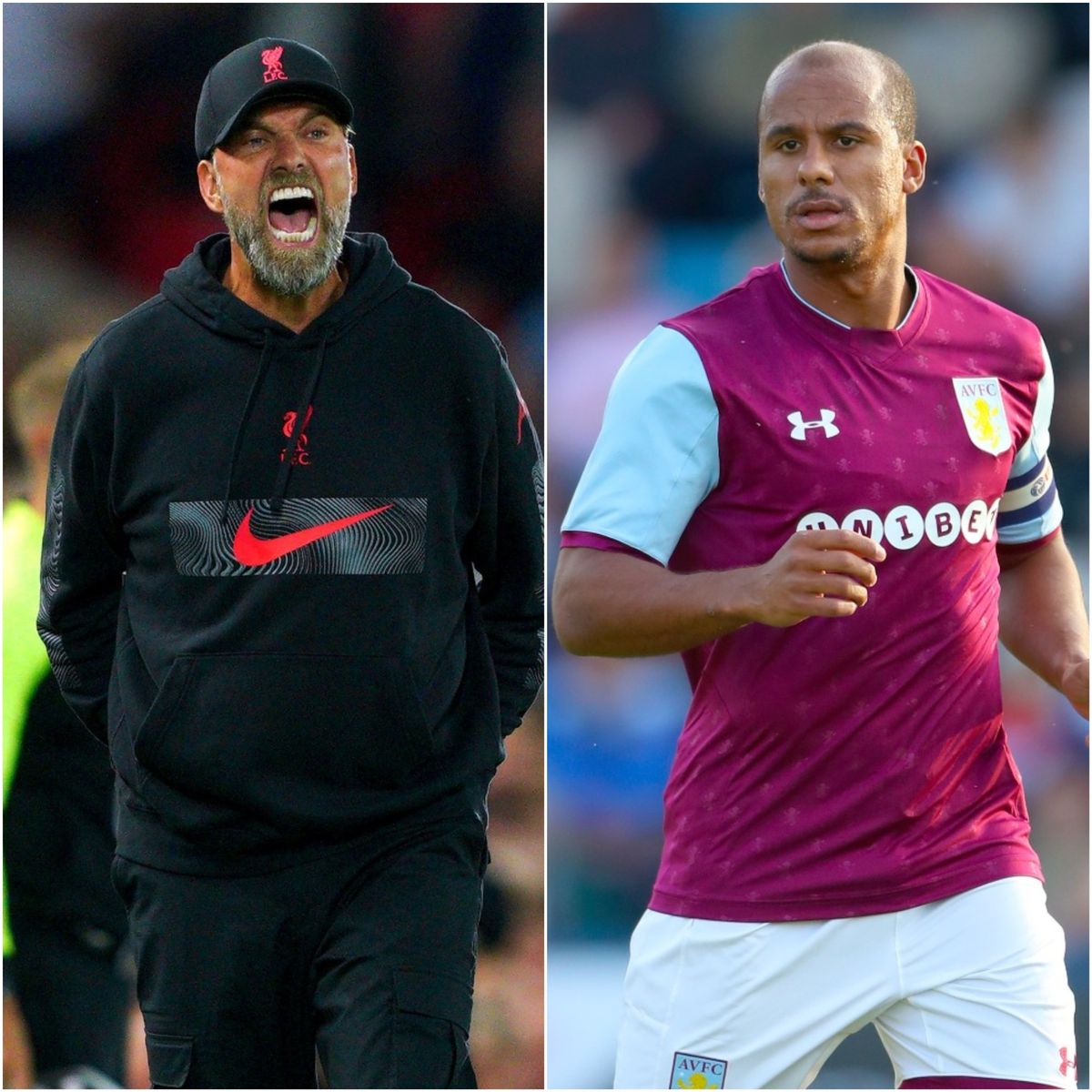 Jurgen Klopp and Gabriel Agbonlahor