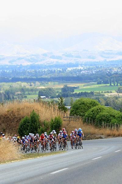 The women climb Strongbar Hill in 2008.