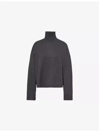 Rhea Turtleneck Wool and Cotton-Blend Knitted Jumper