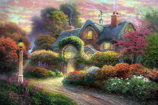 Painting of a cottage