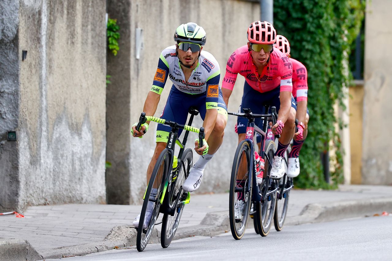 Giro della Toscana 2021 6th Edition Pontedera Pontedera 1915 km 15092021 Lorenzo Rota ITA Intermarche Wanty Gobert Materiaux Rigoberto Uran COL EF Education Nippo photo Luca BettiniBettiniPhoto2021