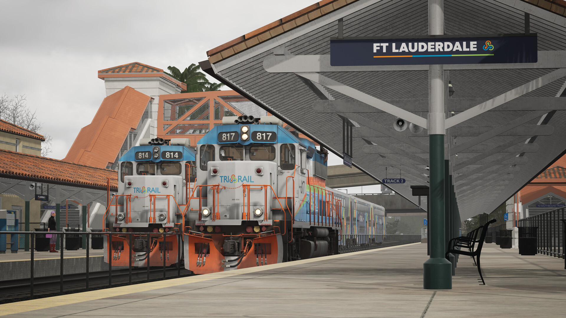 A screenshot of the upcoming PS5 game, Train Sim World 7