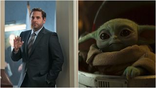 Jonah Hill in Don't Look Up and Baby Yoda in The Mandalorian