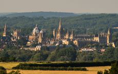 The dreaming spires of Oxford viewed from Hinksey Hill.