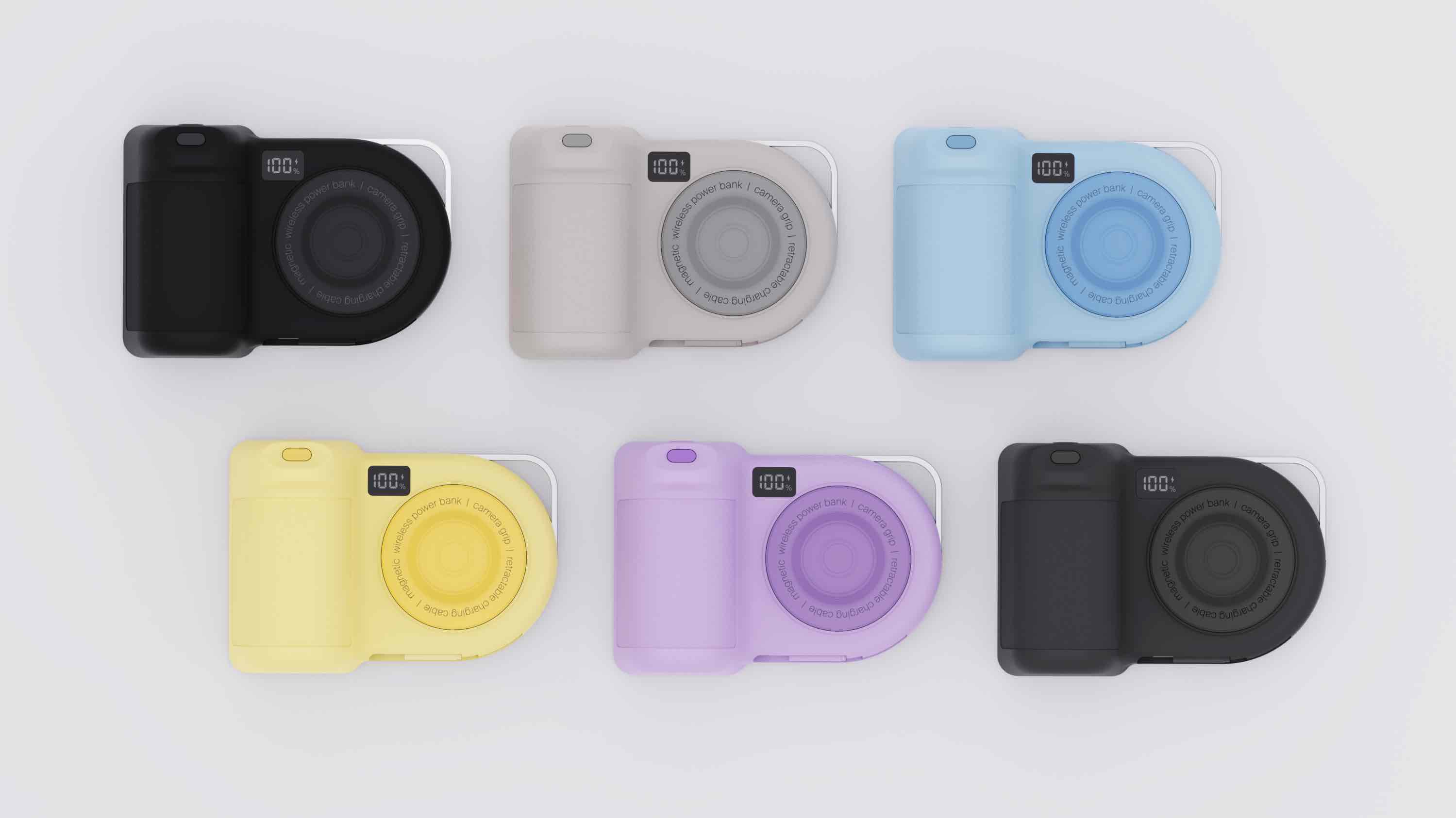 Belkin's Stage PowerGrip will be available in five colors: powder blue, lavender, sandbox, pepper, and fresh yellow.