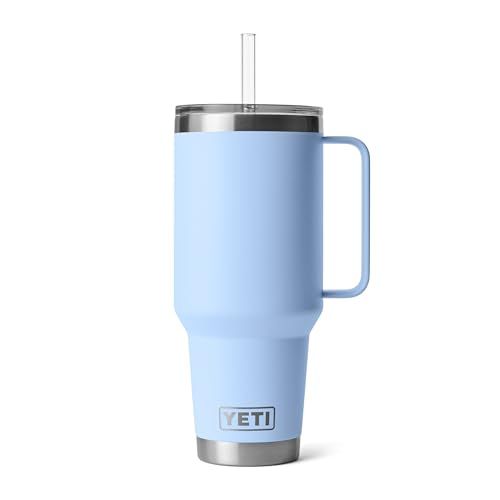 Rambler 42oz Tumbler w/Handle and Straw Lid &mdash; Big Sky Blue
