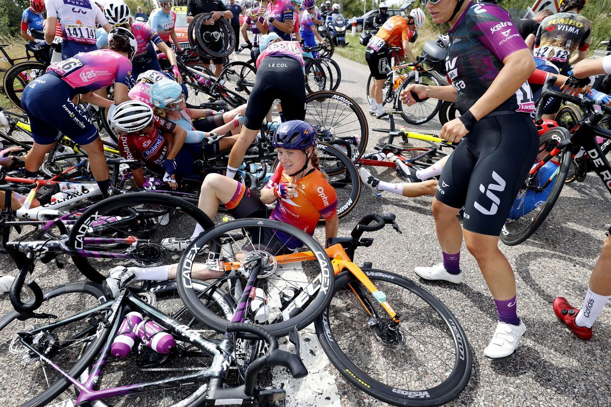 Tour de France Femmes 2022 1st Edition 5th stage Bar le Duc Saint Die des Vosges 1756 km 28072022 Lily Williams USA Human Powered Health photo Luis Angel GomezSprintCyclingAgency2022