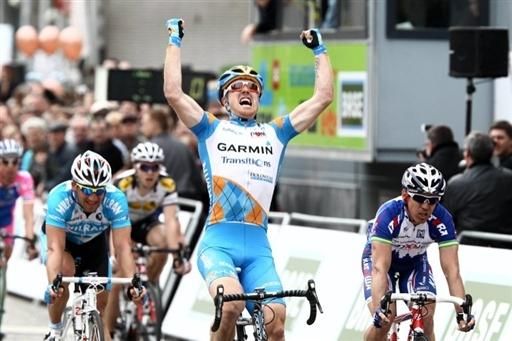 Tyler Farrar (Garmin - Transitions) timed his sprint perfectly to take the win.
