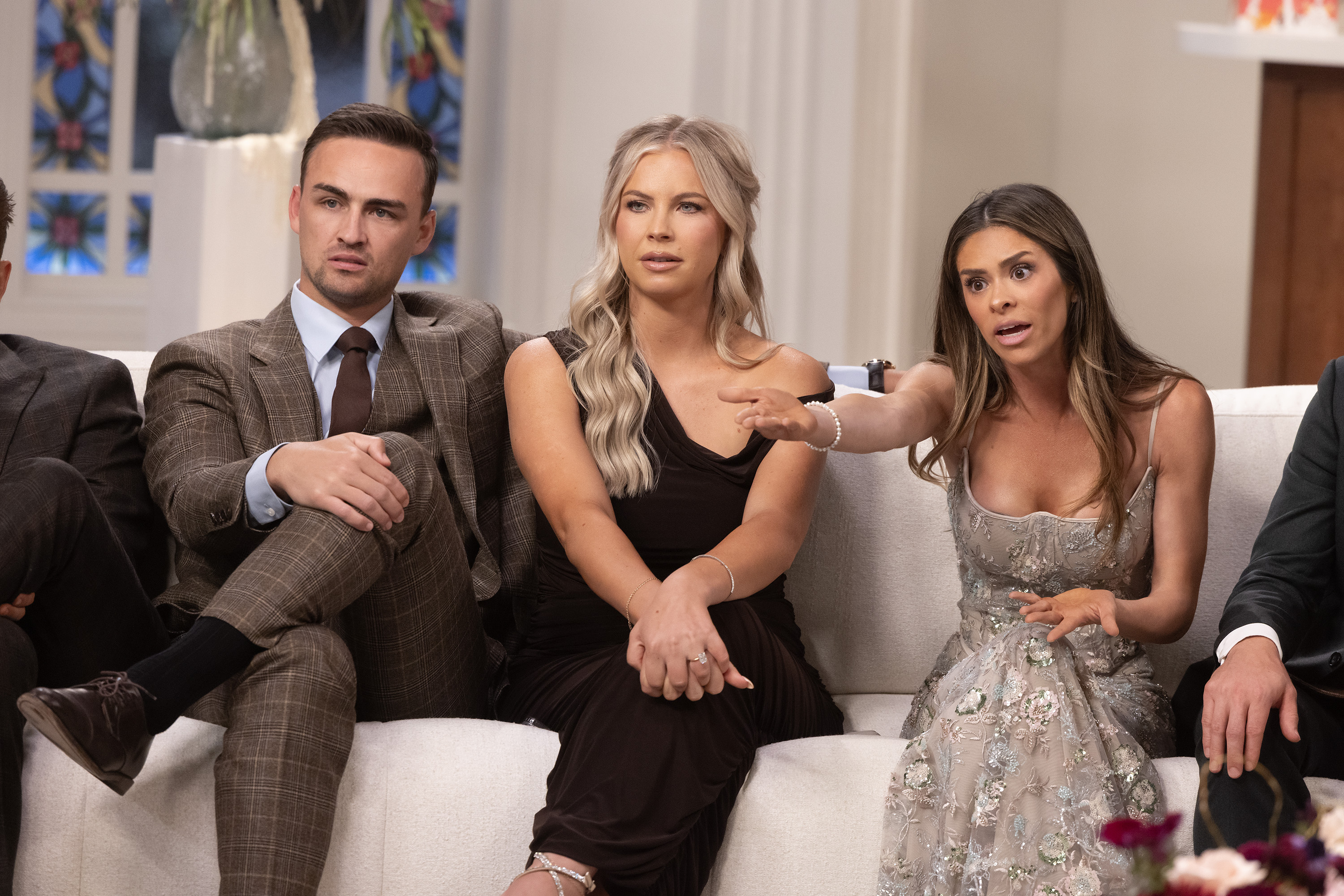 l-r Jacob Neeley, Mayci Neeley, and Taylor Frankie Paul at &#039;The Secret Lives of Mormon Wives&#039; season 3 reunion.