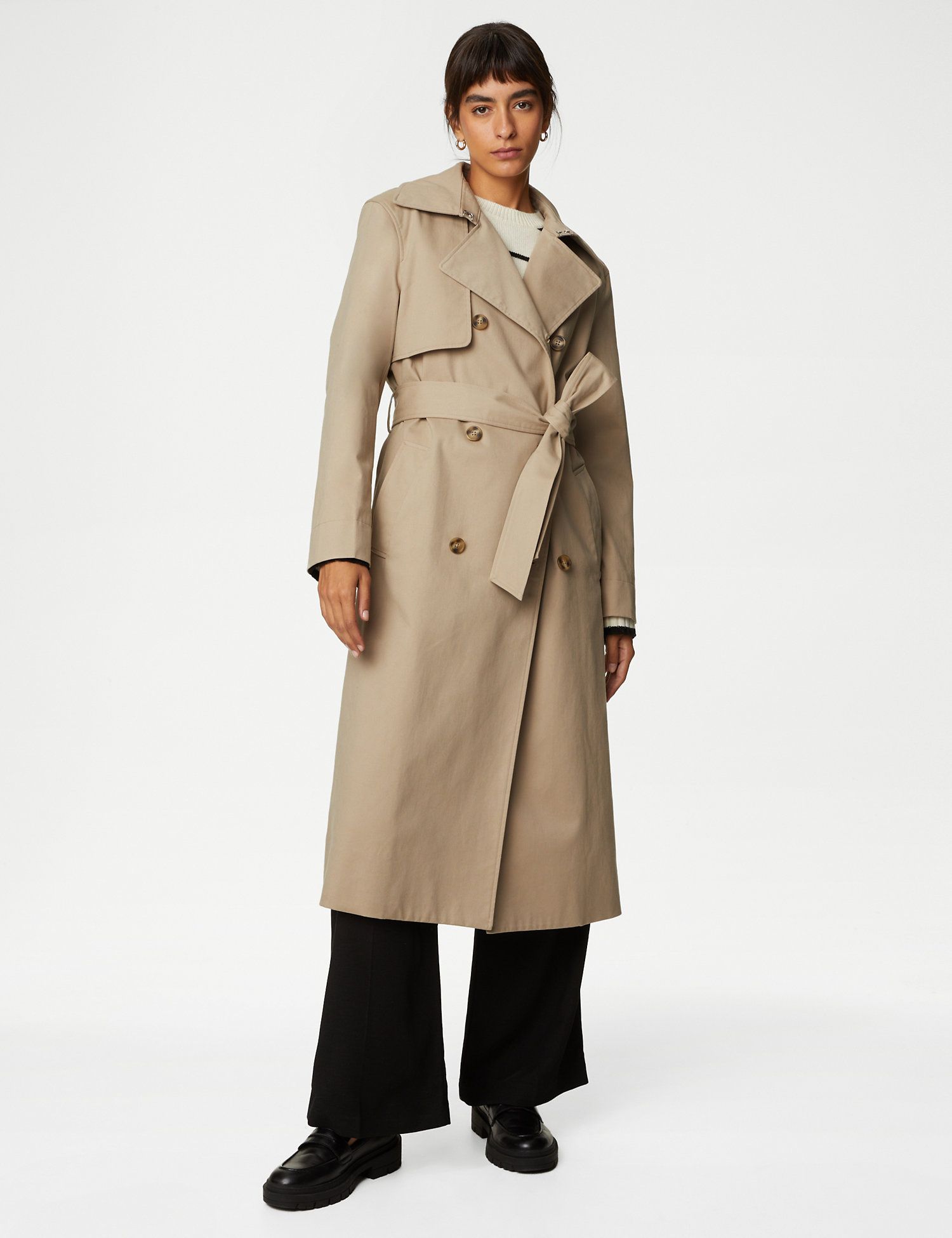 M&S Longline Trench Coat