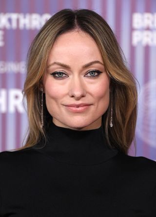 Olivia Wilde arrives at the 10th Annual Breakthrough Prize Ceremony at Academy Museum of Motion Pictures on April 13, 2024 in Los Angeles, California