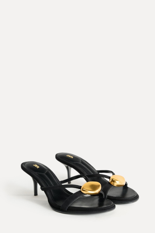 Metallic Leather Detail Sandal 50th Anniversary