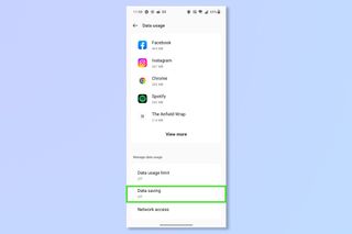 The fourth step to restricting background data on Android