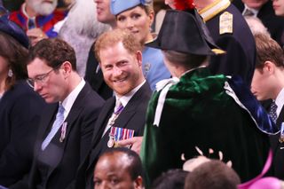 Prince Harry and Princess Anne at the Coronation