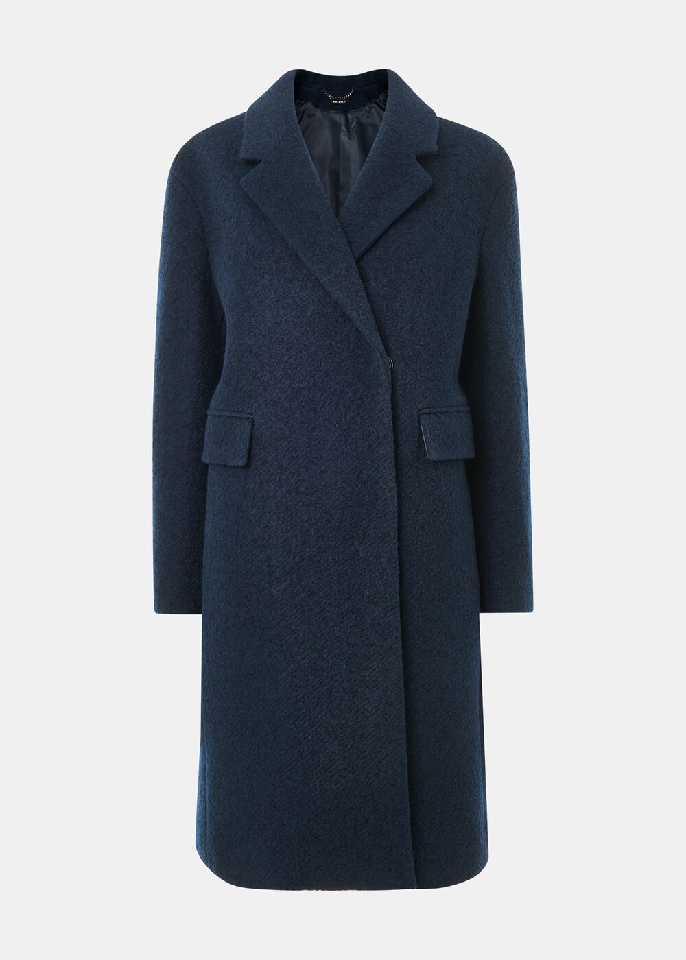 Teal Fran Boucle Coat