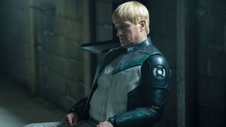 Nathan Fillion as Guy Gardner in Lanterns episode 6