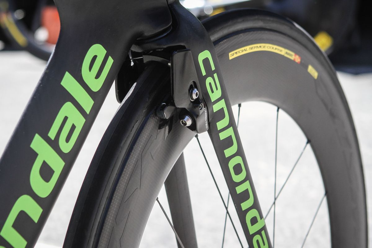 The latest Cannondale Super Slice time trial bikes are yet to be released officially