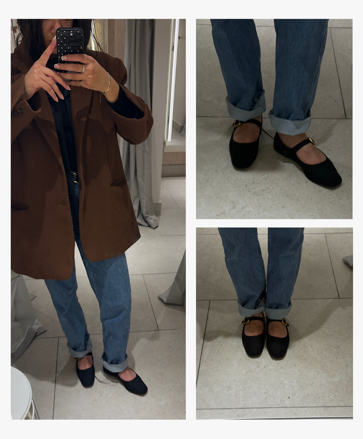 Image of H&amp;amp;M's Mary Jane ballet flats. This image was taken by junior fashion editor Imani-Nia Francis-Tsolakis in store.