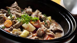 A fresh stew made in a slow cooker