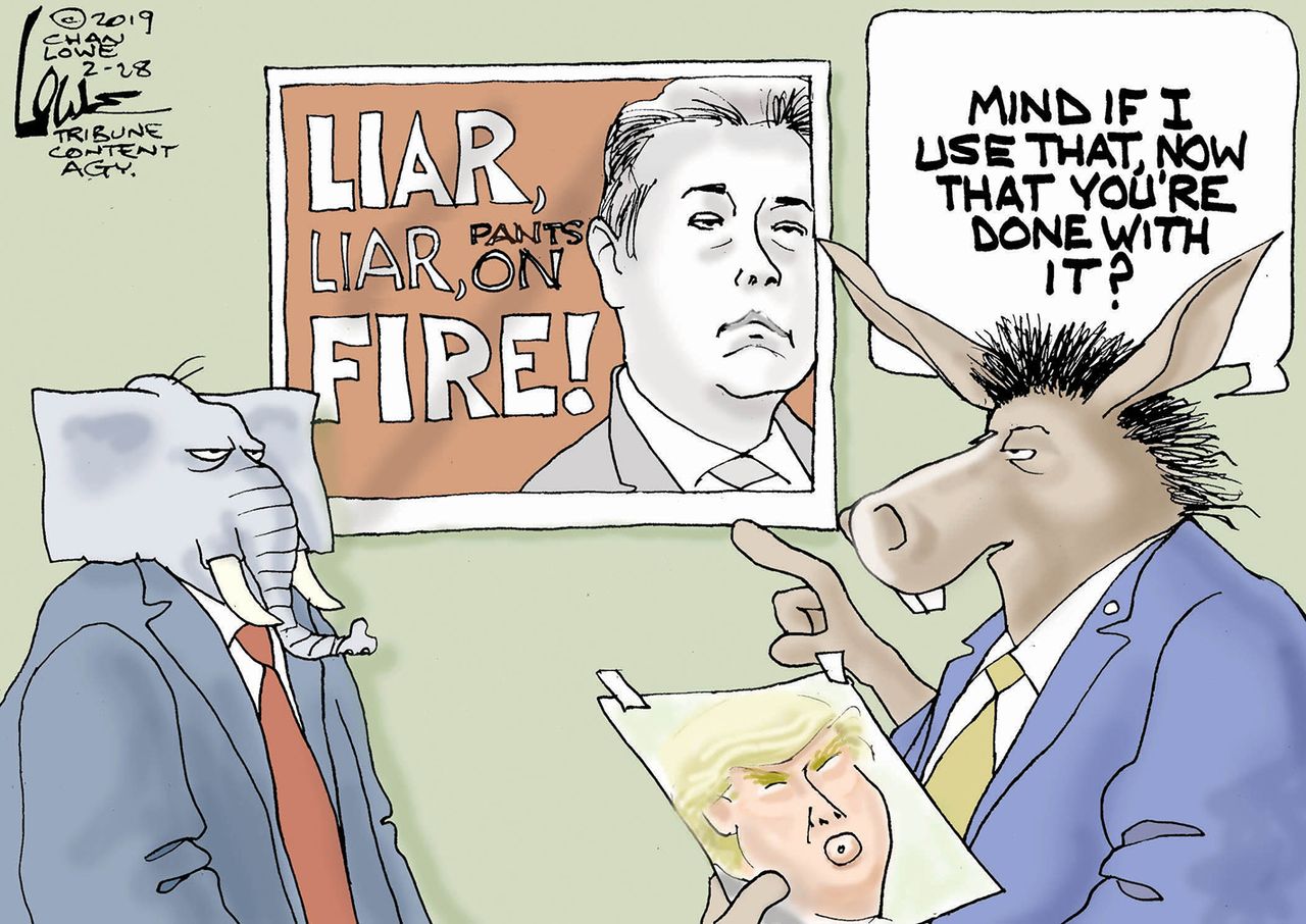 Political&amp;amp;nbsp;Cartoon&amp;amp;nbsp;U.S.&amp;amp;nbsp;Trump GOP Michael Cohen testimony