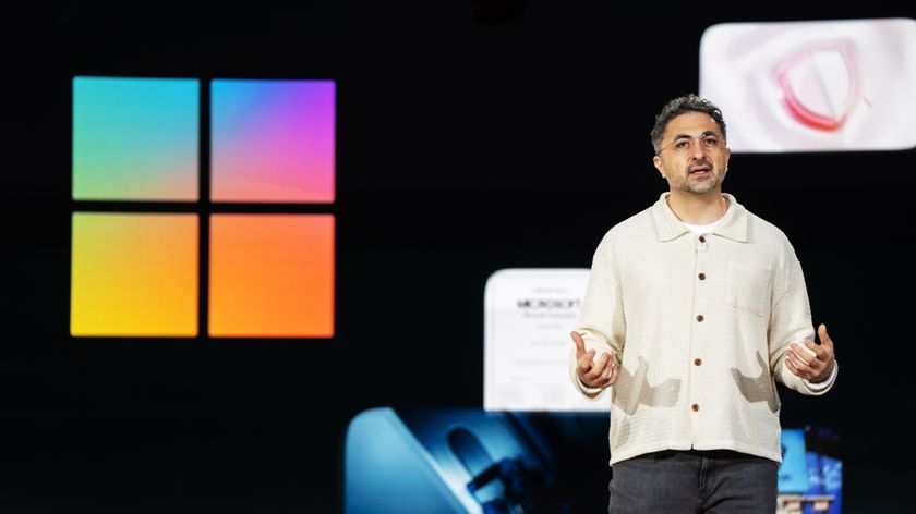 REDMOND, WASHINGTON - APRIL 4: Microsoft AI CEO Mustafa Suleyman speaks during an event highlighting Microsoft Copilot, the company&#039;s AI tool, on April 4, 2025 in Redmond, Washington. The company also celebrated its 50th Anniversary. (Photo by Stephen Brashear/Getty Images)
