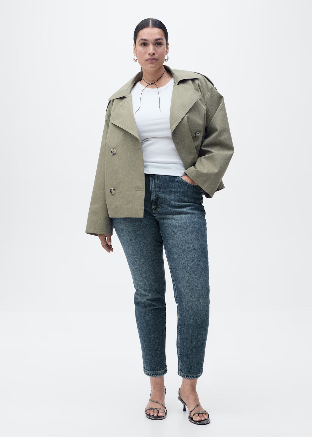 MANGO, Claudia Slim-Fit Cropped Jeans