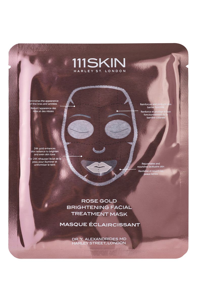 Rose Gold Brightening 5-Piece Facial Mask Box