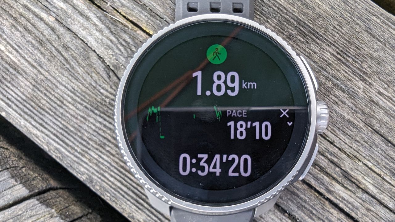 Suunto Race on a bench