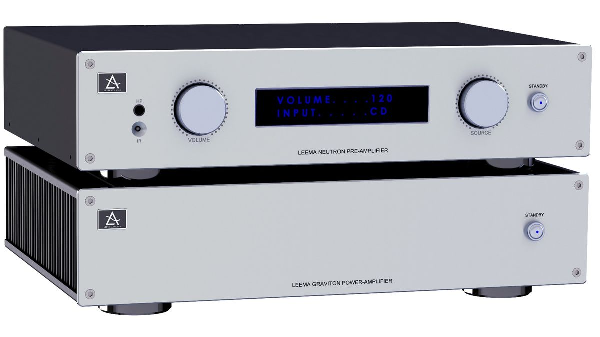 Leema Acoustics Graviton power amp, Leema Acoustics Neutron preamp