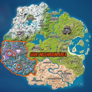 Fortnite giant mushroom map