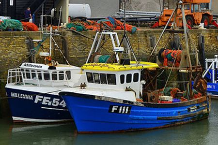 trawling, fishing