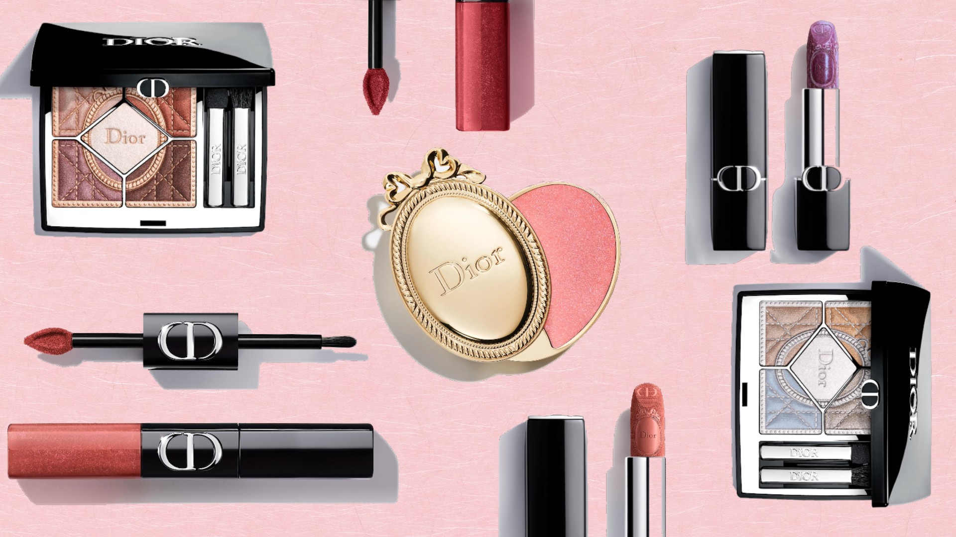 Dior Cinnamon Glaze Holiday Collection collage.
