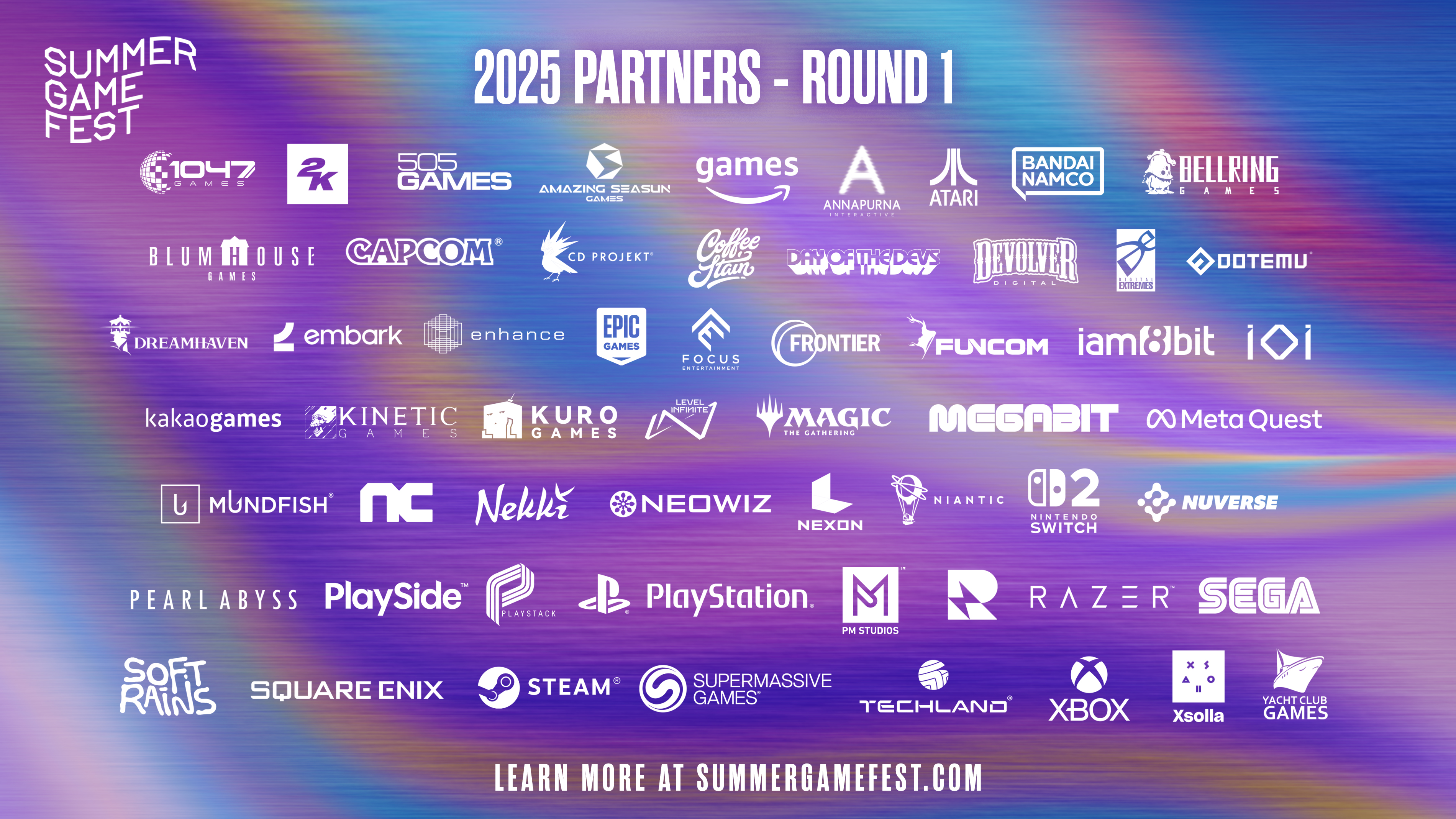 The Summer Game Fest 2025 list of 2025 partners (round 1)