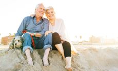 Senior couple on the beach