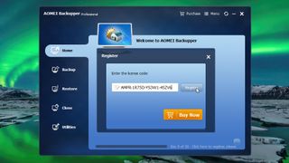 Registering AOMEI Backupper Pro