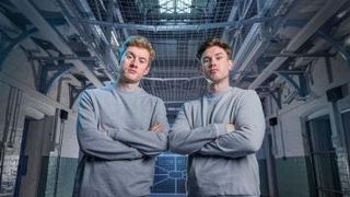 James Acaster (L) and Ed Gamble (R) in Celebrity Hunted 2023